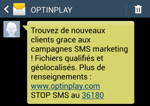 Publicité SMS - OptinPlay.com